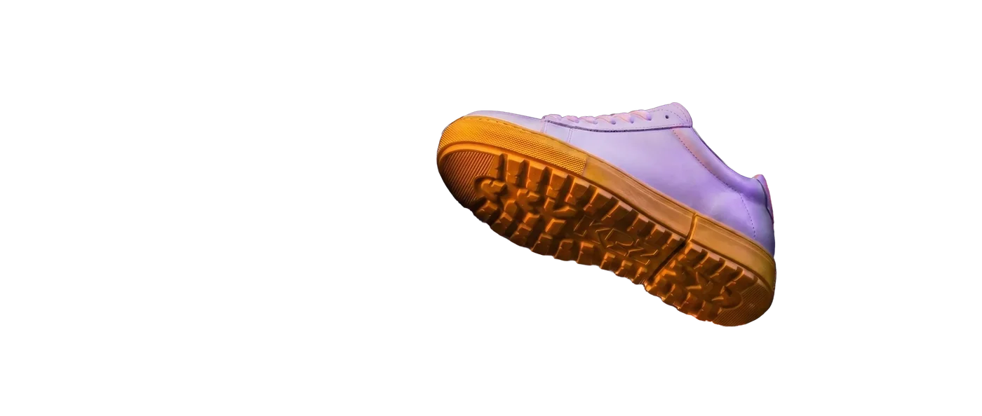 KRZ Sneaker mit gelber Sohle